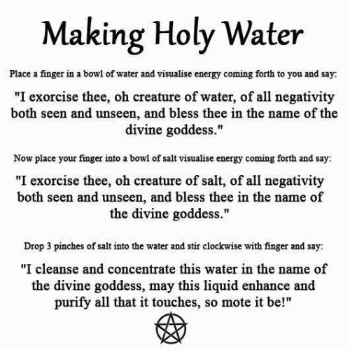 Making Holy Water