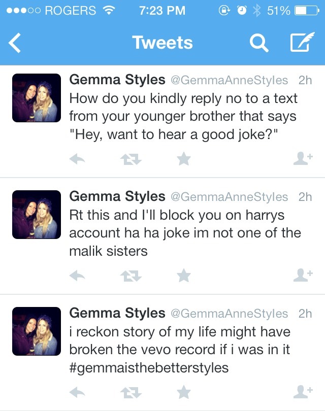 i-wanthelostfrand:  Gemma’s tweets are amazing.  She’s fucking hilarious. 