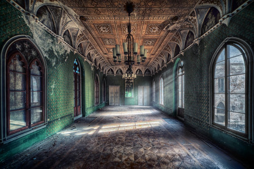 abandoned-playgrounds:  Abandoned Castle Interiors by Matthias Haker 