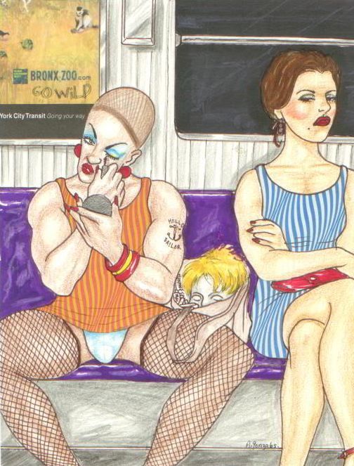 fyqueerlatinxs:  From the series “Subway Sex Idols” by Anthony Gonzales New York