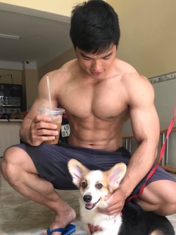 biggestofasians:  “I love walking my dog. This way I get to know a lot of new people.”