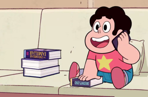 trousersquid:leela-summers:Did anyone notice that the books and movies that Connie introduces to Ste