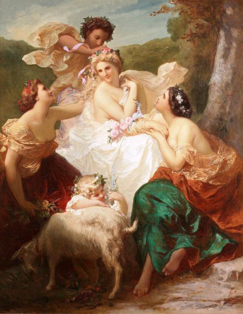 the-garden-of-delights:“Springtime” by Henri Pierre Picou (1824-1895).