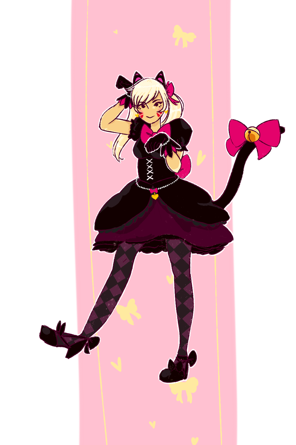 fawndeity:the ears and poofy outfit say tokyo mew mew but the hair and black cat