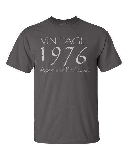40th Birthday Gift for Men or Women - &ldquo;Vintage 1976 Aged and Perfected&rdquo; T-shirt 
