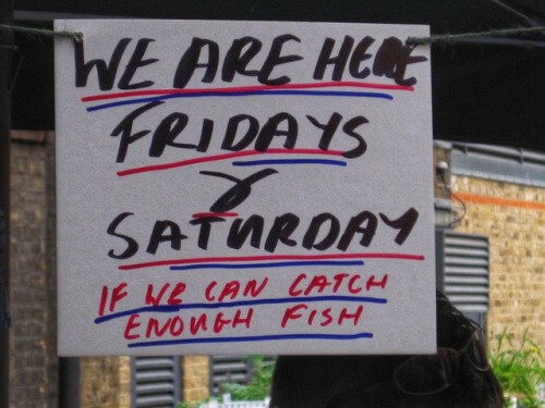 Sign at a Fishmonger, Borough Market, Southwark, London, 2010