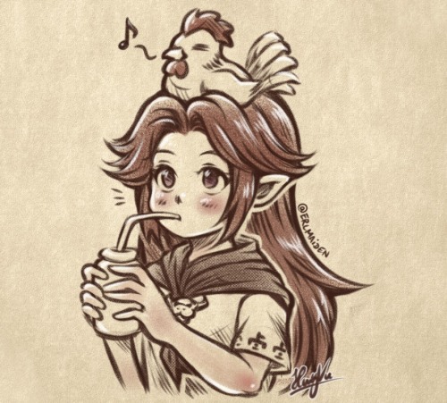 thaumana:Malon &amp; Cucco It would be really nice to see a Zelda game with her as the main heroine 