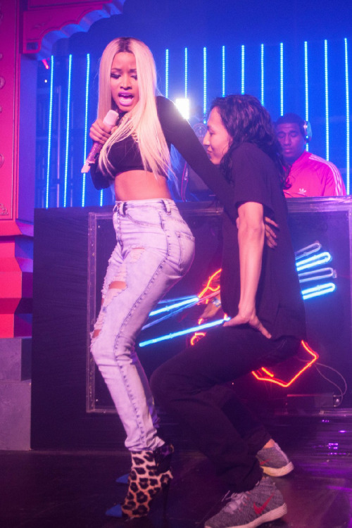 fuckisonyabiscuit:  Nicki Minaj and Alexander Wang at the Alexander Wang after party. 