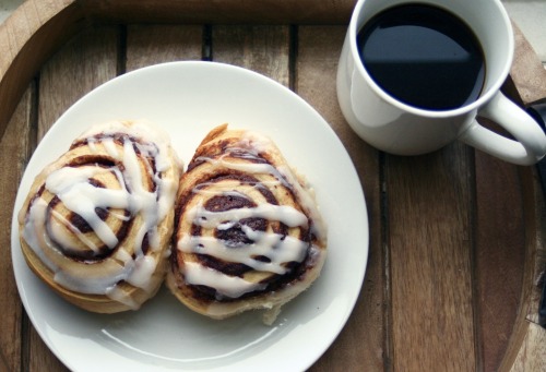 getfatnfab: Did you know that trader joe’s jumbo cinnamon rolls are vegan?? YES PLEASE!!!! two beaut