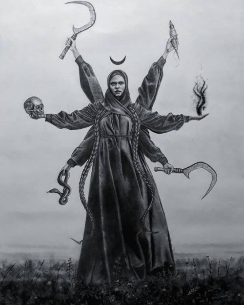 balkansoul:Morena, Slavic goddess of winter, death, and rebirth by Margo Kai