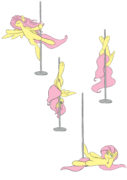 tmarsheuna:  This is fluttershy pole dance here - Silver Spoon  *Nosebleed*