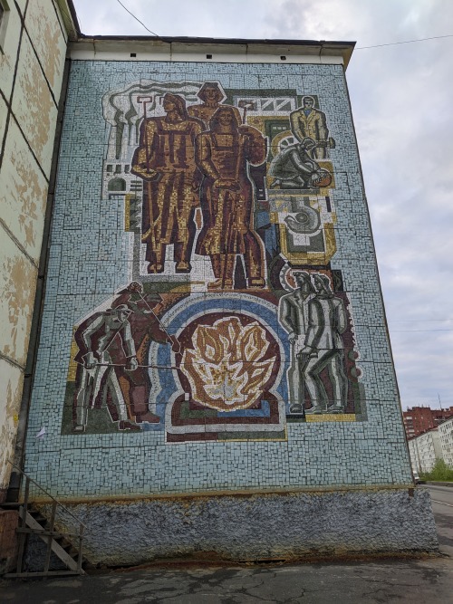 my-russia:Soviet mosaics in Norilsk, Krasnoyarsk Krai