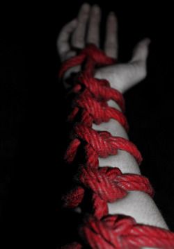 sirsplayground:  circus-toy:  Red rope on the arm, hand, and fingers! :) As always, there are more in my DeviantArt.&lt;3  Today’s theme: Red RopeSir