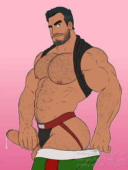 headingsouthart:  Little Daddyolder version of little mac, inspired by http://matthashleysyaoizone.tumblr.com/post/142476616579/if-little-mac-aged-well-3