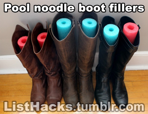 rockhardgeologist:  listhacks:  Pool Noodle Hacks -  If you like this list follow ListHacks for more     I don’t care how efficient or cost effective this is, I will NOT be the pool noodle guy. I won’t have my kids become social outcasts because the