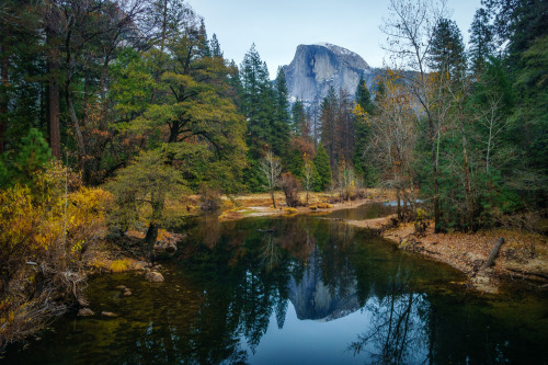 Another one of my favourite photography locations in Yosemite National Park: Sentinel Bridge where y