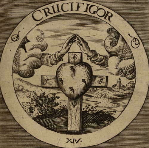 Rosicrucian Emblems: I Live, I Am Healed, I Am Endangered, I Am Crucified, I Meditate, I Am Redeemed