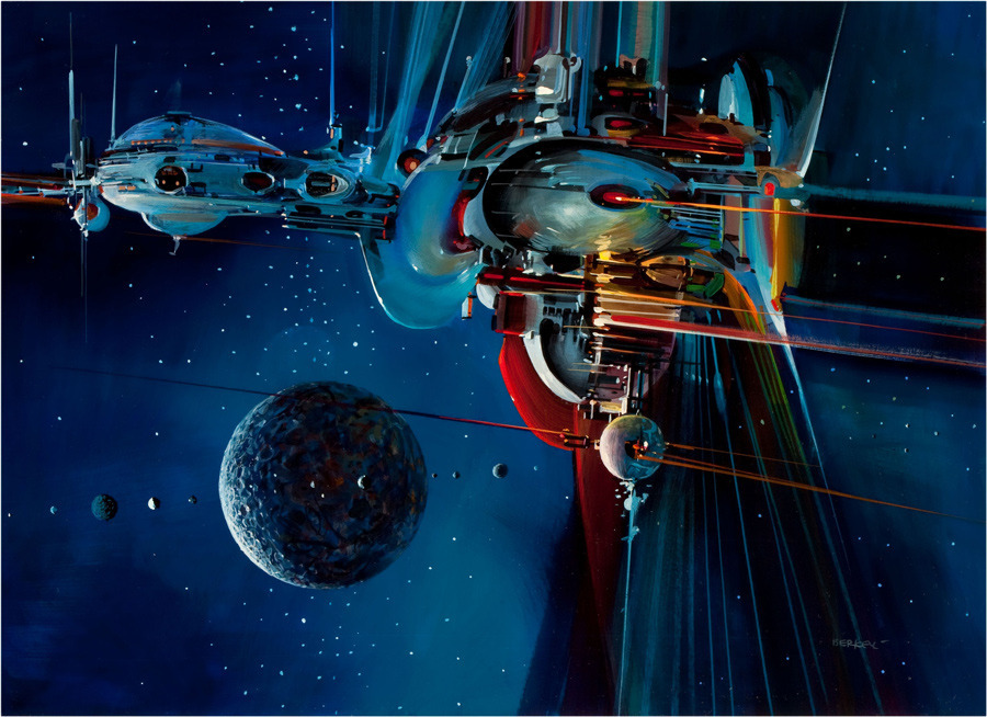 70sscifiart:  Works by John Berkey.
