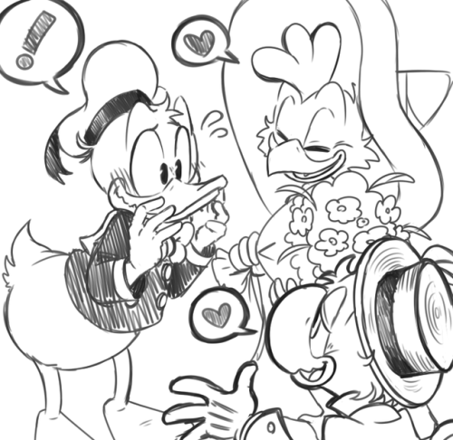 mitty7chi:duck family (and donald’s boyfriends)