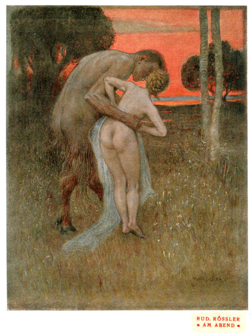 Rudolf Rössler (1864-1934), &lsquo;Am Abend&rsquo; (In the Evening) &ldquo;Die Kunst für alle&rdquo;