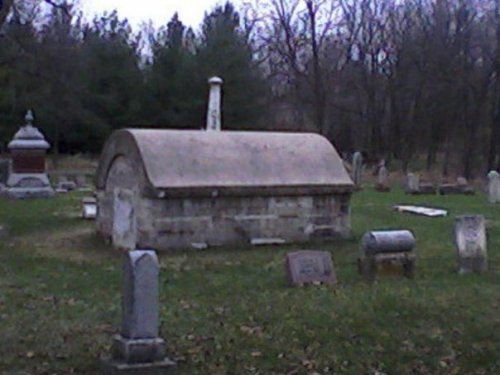 People sitting on top of the mausoleum in Dartford Cemetery have reported being pushed off by unseen