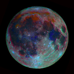 galaxyshmalaxy:  The Moon in Color - Feb 26, 2013 (by Joseph Brimacombe)