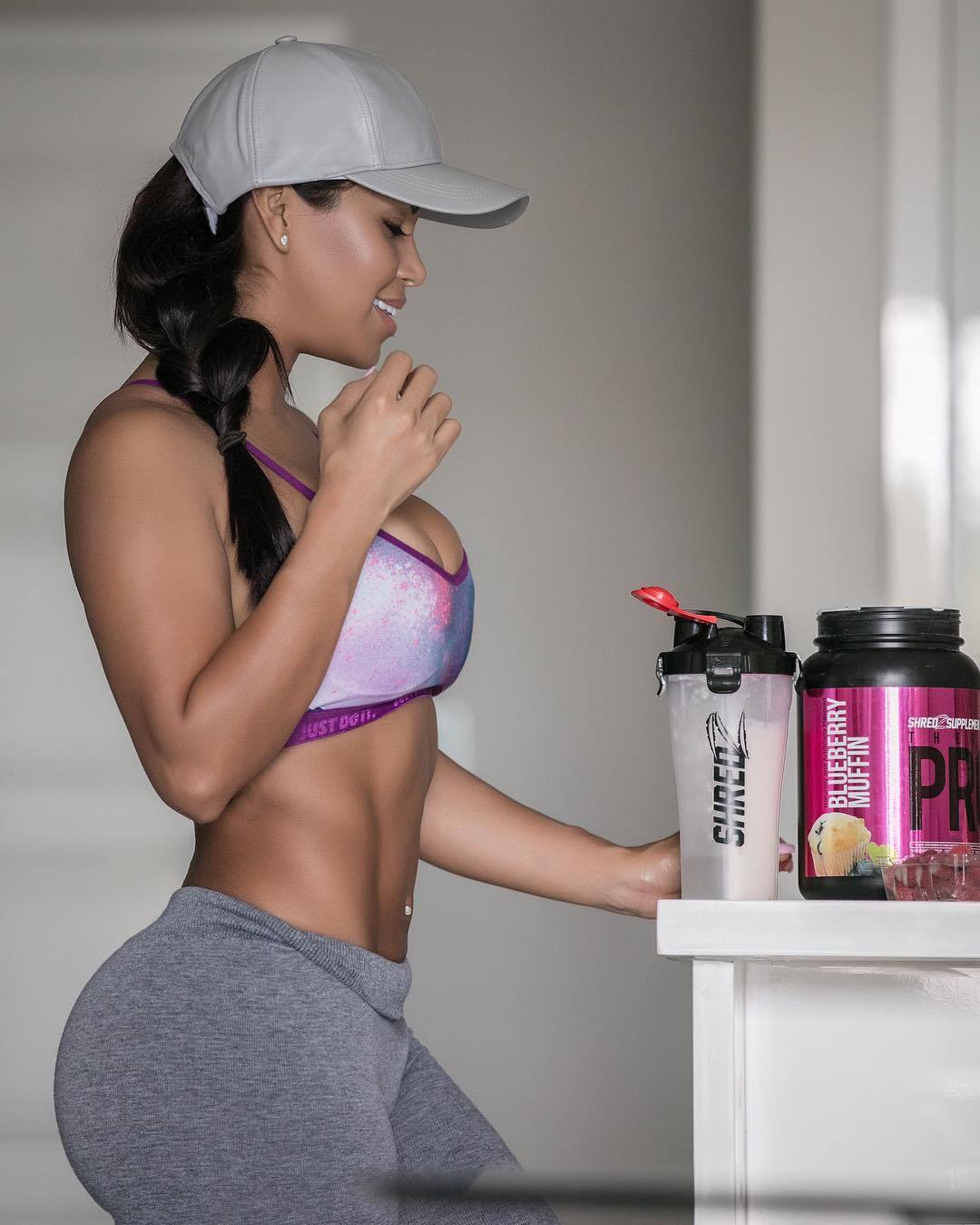 I always have my @Shredz protein close by so I can fuel up after my workouts. It&rsquo;s