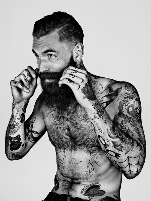 purifytheking: grimcreeper666: sinecdochego: in focus: tattoos my true love: bearded and tattooed 