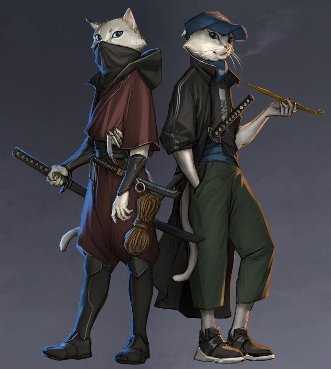 thecollectibles:    Ninja Cats - Character Design Challenge by selected artists: Levan