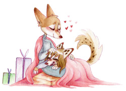 littleweirdoneko:christmas gift for @foxintwilight  &lt;3 &lt;3 Awwwwwhhhgggghhhhh&hellip;I already have it framed &lt;3 &lt;3 &lt;3 &lt;3 &lt;3 