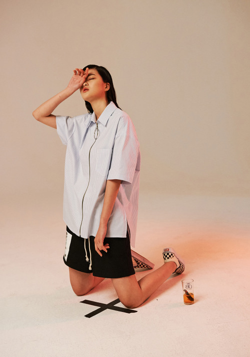 koreanmodel:  Seo Yoo Jin by Kim Hyung Won for Sleazy Corner Spring 2016 ‘Paradign collection’ 