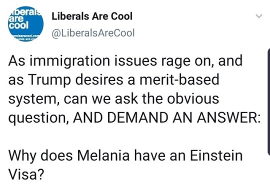 liberalsarecool: Why? Tell me her skill. Tell me her world class talent. 