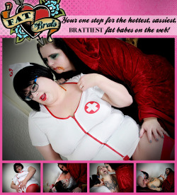 fatbrats:Vampire fetish this week on www.fatbrats.com . Sin-D and Lucky in the Freakshow!  Wunderschön und super sexy 💋 