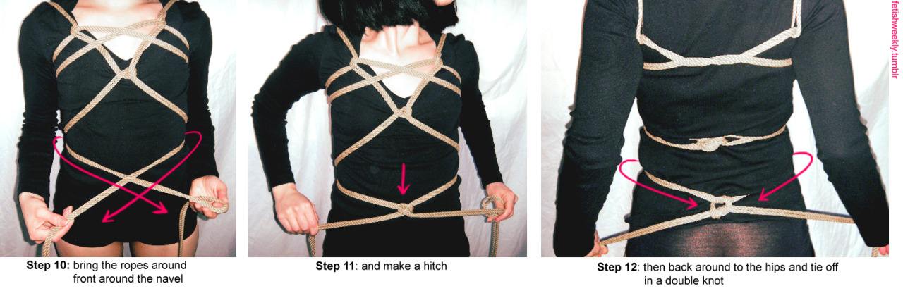 fetishweekly:  Shibari Tutorial: Loves Me Knot Harness ♥ Always practice cautious