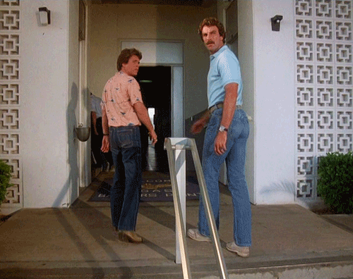 bisexualmagnum:  Magnum and Rick + in sync