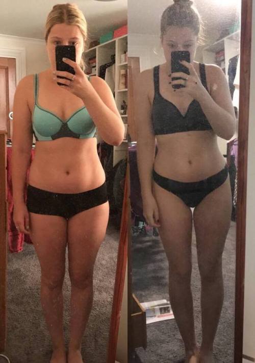 beforeandafterweightloss: @liannegetsfit submitted:   13 weeks and 7.5kg weight loss in between thes