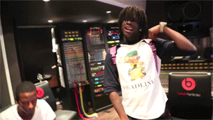 hunchoz:  onuah:  Chief Keef in the Studio  best keef gif of ALL-TIME
