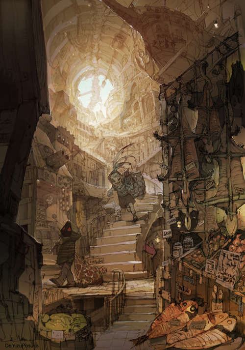 theartofanimation:  Demizu Posuka       -   http://posuka.iinaa.net  -  https://twitter.com/DemizuPosuka  