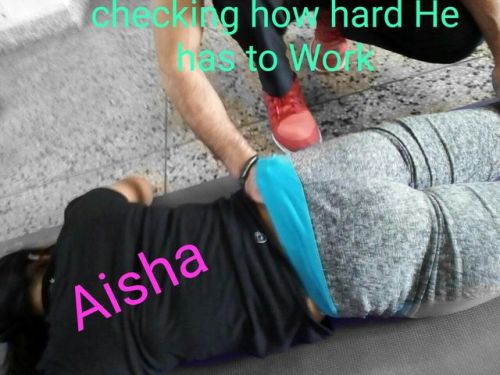 Porn photo aishaslutty:  Aisha with her Personal Fitness