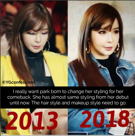 YG Confessions really want park bom to her styling for...