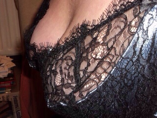 christine47:  In each others bras we both tried to out fill wreck the others bra, in fairness as hard as l tried by swinging my girls about they were unable to damage hers in fact my tits could barley fill her Black lacy bra, AHBs are on the left, 