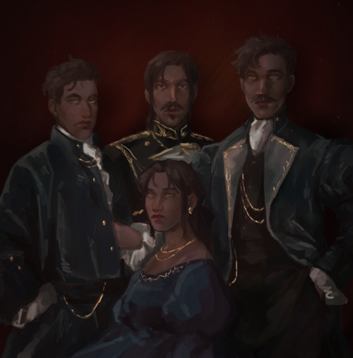 chaaistheanswer:My Trevelyan and her 3 older brothers