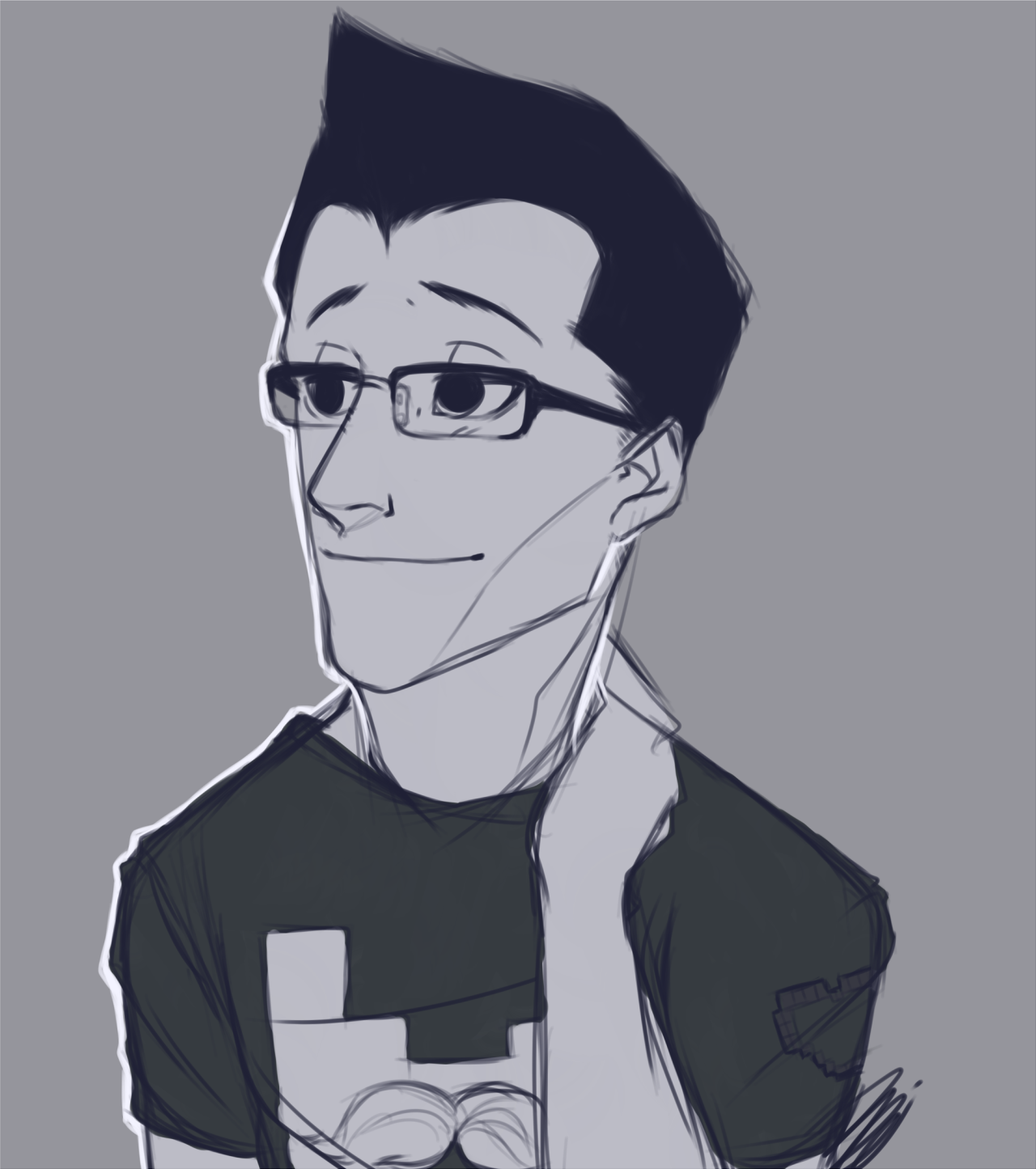 onewshiba:  &ldquo;Thank You&rdquo; A quick doodle, but late congratulations