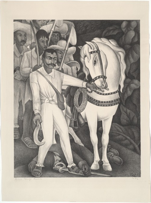 Zapata, Diego Rivera, 1932, MoMA: Drawings and PrintsGift of Abby Aldrich RockefellerSize: compositi