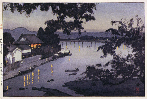 elvispandemonium: Hiroshi Yoshida 吉田 博 (1876 - 1950) - Chikugo River 1927