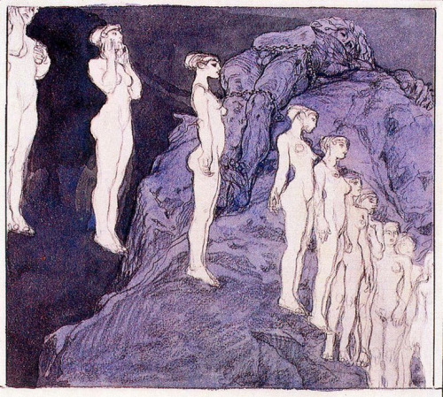 femalebrother:Prometheus in Chains | Frantisek Kupka | 1905 