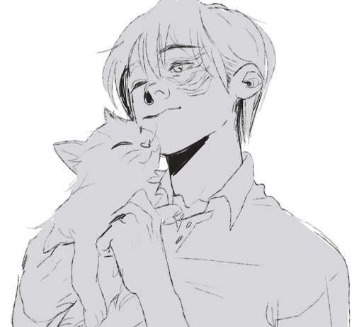 todoroki + kitty <33 [commission for @ninannarambling from the fic playing with fire if you like 