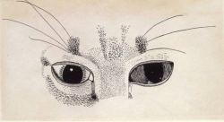 art-centric:Lucian Freud Cat’s Eyes 1949