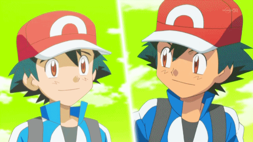 clemontic:  Optimistic real world Ash and timid mirror world Ash. 