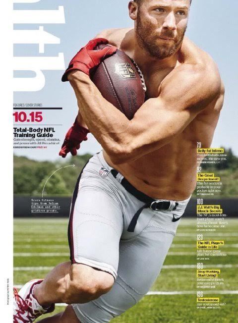 maleathleteirthdaysuits:  thenflboys:   Spunky and sexy; it’s tough to stand out on a good-looking New England Patriots squad, but this wide receiver gets more than his share of looks - on and off the field. Julian Edelman!   “Julian Edelman. He’s